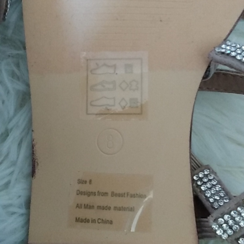 Beast Fashion Women's Tan Sandals - Picture 2 of 3